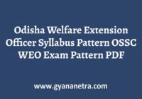 Odisha Welfare Extension Officer Syllabus Pattern