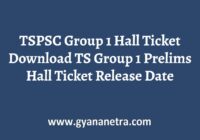 TSPSC Group 1 Hall Ticket Download