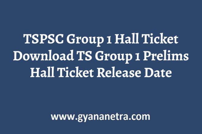 TSPSC Group 1 Hall Ticket Download