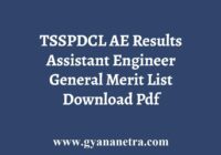 TSSPDCL AE Results