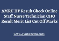 AMRU HP Result Merit List