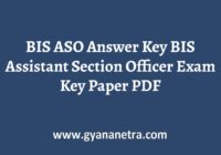 BIS ASO Answer Key Paper