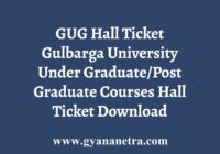GUG Hall Ticket