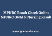 MPNRC Result GNM Nursing