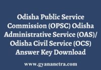 OPSC OAS OCS Answer Key