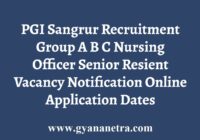 PGI Sangrur Recruitment