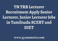 TN TRB Lecturer Recruitment