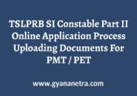 TSLPRB SI Constable Part II Online Application