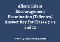 Tallentex Answer Key