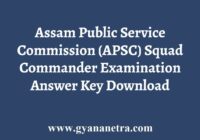 APSC Squad Commander Answer Key