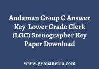 Andaman Group C Answer Key
