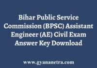 BPSC AE Civil Answer Key