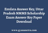 Entdata UP NMMS Answer Key