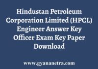 HPCL Engineer Officer Answer Key