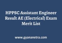 HPPSC Assistant Engineer Result Merit List