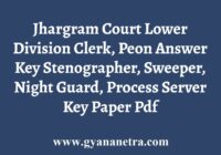 Jhargram Court LDC Peon Answer Key