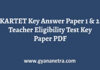 KARTET Key Answer Sheet PDF
