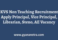 KVS Non Teaching Recruitment Notification