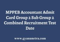 MPPEB Accountant Admit Card