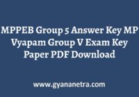 MPPEB Group 5 Answer Key Paper PDF