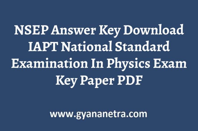 NSEP Answer Key Download