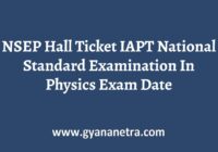 NSEP Hall Ticket Download