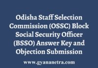 OSSC BSSO Answer Key