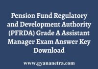 PFRDA Grade A Answer Key