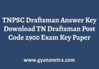 TNPSC Draftsman Answer Key Download