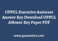 UPPCL Executive Assistant Answer Key Paper