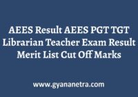 AEES Result TGT PGT Librarian Teacher