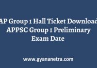 AP Group 1 Hall Ticket Download