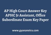 AP High Court Answer Key Paper PDF