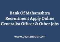 Bank Of Maharashtra Recruitment Notification