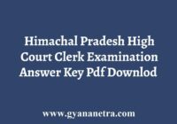 HP High Court Clerk Answer Key