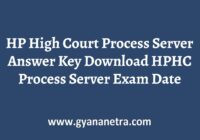 HP High Court Process Server Answer Key