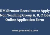 IIM Sirmaur Recruitment