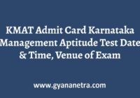 KMAT Admit Card Download
