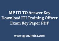 MP ITI TO Answer Key Paper