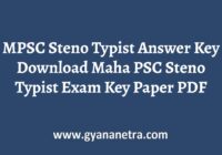 MPSC Steno Typist Answer Key