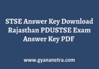STSE Answer Key Paper