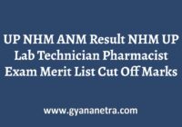 UP NHM ANM Result Merit List