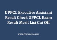 UPPCL Executive Assistant Result Merit List
