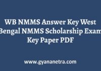WB NMMS Answer Key Paper