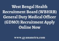 West Bengal GDMO Recruitment