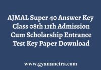 AJMAL Super 40 Answer Key