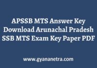 APSSB MTS Answer Key
