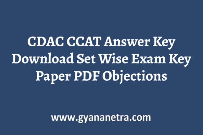 CDAC CCAT Answer Key