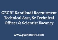 CECRI Karaikudi Recruitment Notification