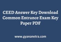 CEED Answer Key Paper